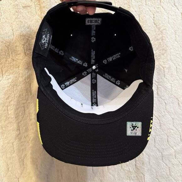 NWT Top Level Racing Car 1992 Flames Graphic Print Snap Back Hat‎ One Size - Picture 5 of 16